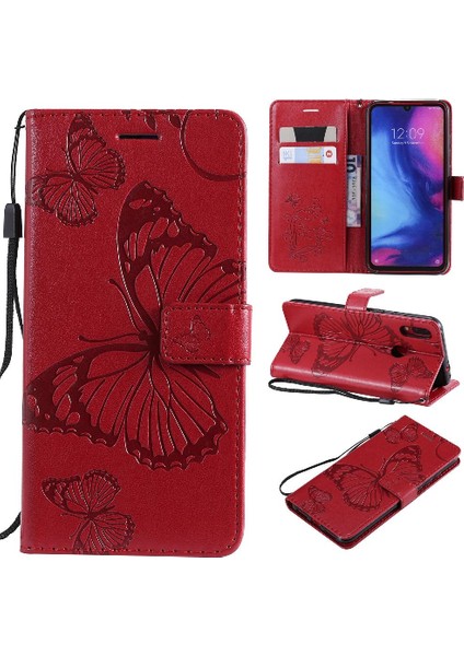 Kart Yuvası Standı Manyetik ile Xiaomi Redmi Not 7 Pu Deri Için Flip Case (Yurt Dışından)