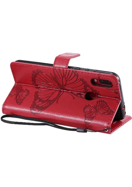 Kart Yuvası Standı Manyetik ile Xiaomi Redmi Not 7 Pu Deri Için Flip Case (Yurt Dışından)