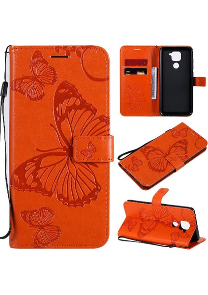 Xiaomi Redmi Not 9 Için Flip Case Kart ile 4g Darbeye Kapak Pu Deri (Yurt Dışından)