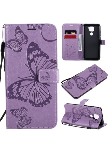 Xiaomi Redmi Not 9 Için Flip Case Kart ile 4g Darbeye Kapak Pu Deri (Yurt Dışından)
