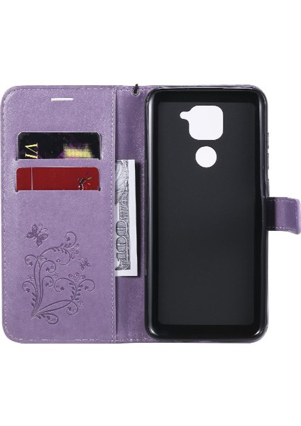 Xiaomi Redmi Not 9 Için Flip Case Kart ile 4g Darbeye Kapak Pu Deri (Yurt Dışından)