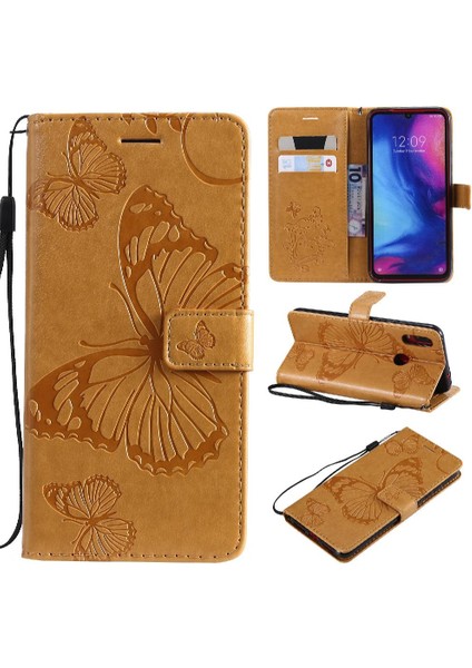 Kart Yuvası Standı Manyetik ile Xiaomi Redmi Not 7 Pu Deri Için Flip Case (Yurt Dışından)