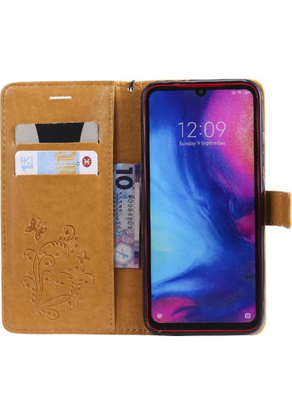 Kart Yuvası Standı Manyetik ile Xiaomi Redmi Not 7 Pu Deri Için Flip Case (Yurt Dışından)
