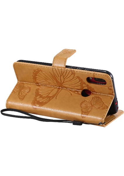 Kart Yuvası Standı Manyetik ile Xiaomi Redmi Not 7 Pu Deri Için Flip Case (Yurt Dışından)