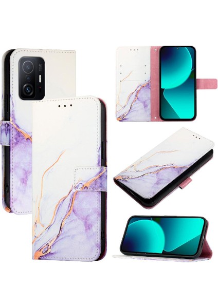 Xiaomi Redmi K30S Cüzdan Mermer Desen Kickstand Pu Deri (Yurt Dışından) indirimleri