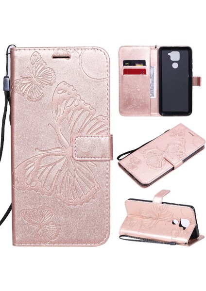 Xiaomi Redmi Not 9 Için Flip Case Kart ile 4g Darbeye Kapak Pu Deri (Yurt Dışından)