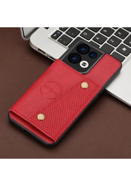 Oppo Reno8 Pro Kart Tutucu Için Cüzdan Kılıf Kickstand Darbeye Koruyucu (Yurt Dışından)