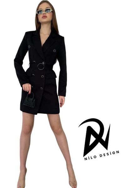 Uzun Blazer Ceket Elbıse, Blazer , Ceket