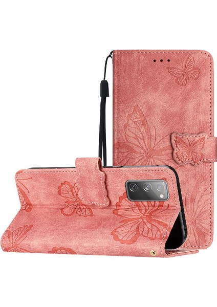 Samsung Galaxy S20 Fe Pu Deri Manyetik Kapatma Cüzdan Için Flip Case (Yurt Dışından)