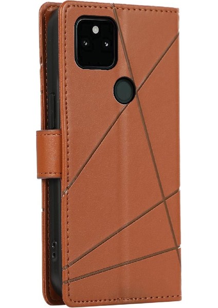 Google Piksel 5A Şok Emici Kickstand Darbeye Üç Için Flip Case (Yurt Dışından) indirimleri