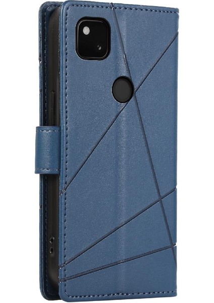 Google Piksel 4A Kickstand Üç Kart Yuvaları Darbeye Şok Için Flip Case (Yurt Dışından)