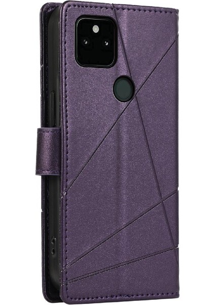 Google Piksel 5A Şok Emici Kickstand Darbeye Üç Için Flip Case (Yurt Dışından) indirimleri