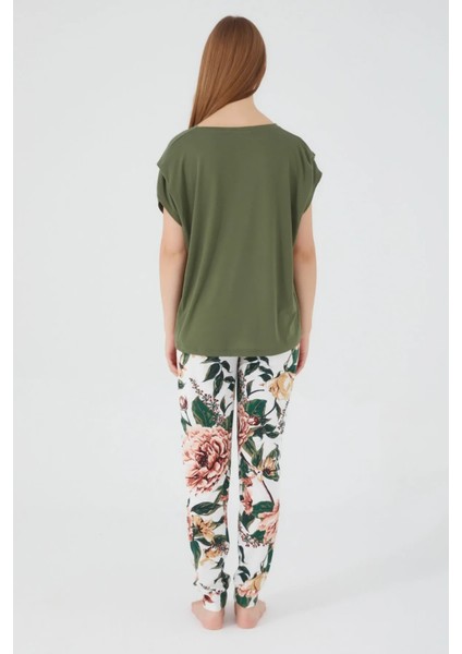 Kadın Yeşil Pijama Takımı