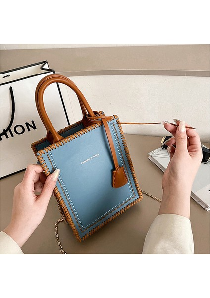 Kadın Çantası Yeni Moda Dıy Malzeme Çanta Tote Çanta, Modern Retro Omuz Crossbody Çanta Ev Yapımı Yarı Mamul Çanta (Yurt Dışından)
