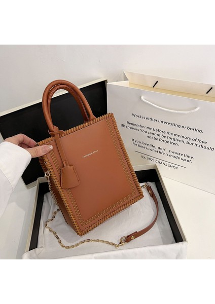 Kadın Çantası Yeni Moda Dıy Malzeme Çanta Tote Çanta, Modern Retro Omuz Crossbody Çanta Ev Yapımı Yarı Mamul Çanta (Yurt Dışından) modelleri