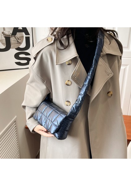 Kadınlar Için Moda Kareli Tek Omuz Crossbody Çanta 2024 Sonbahar Basit Büyük Kapasiteli Işe Gidip Gelme Küçük Kare Çanta (Yurt Dışından) indirimleri