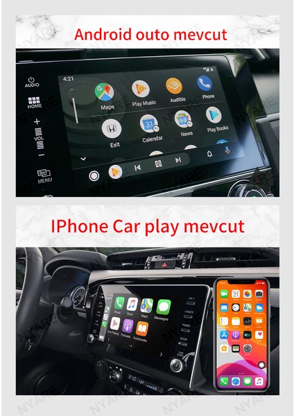 Honda Crv 2007-2011YIL 9'inç Araba Android Multimedya Carplay Navigasyon Cihazı