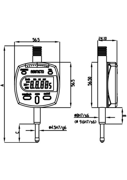 AS-405 Saatli Dış Çap Komparatörü 30-40 mm