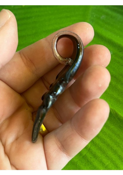 Cam Eritme El Boyama Kolye Ucu Takı Aksesuarı 6x3 Cm