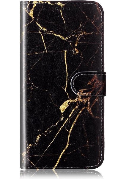 Mays Shop Huawei Y7P Pu Deri Cüzdan Için Flip Case Tam Koruma Mermer Desen (Yurt Dışından)