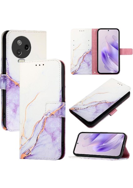 Infinix Not 12 Pro 4g Cüzdan Pu Deri Mermer Desen Kickstand Için Kılıf (Yurt Dışından) indirimleri