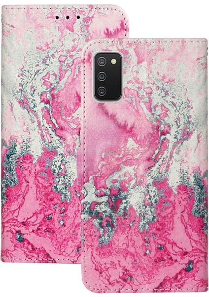 Samsung Galaxy A02S Tam Koruma Pu Deri Cüzdan Kart Için Flip Case (Yurt Dışından)