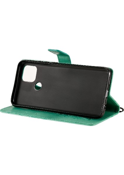 Mays Shop Kart Yuvası Standı Flip Kickstand ile Oppo A15 Pu Deri Için Flip Case (Yurt Dışından)