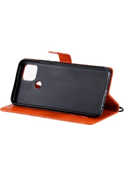 Mays Shop Kart Yuvası Standı Flip Kickstand ile Oppo A15 Pu Deri Için Flip Case (Yurt Dışından)