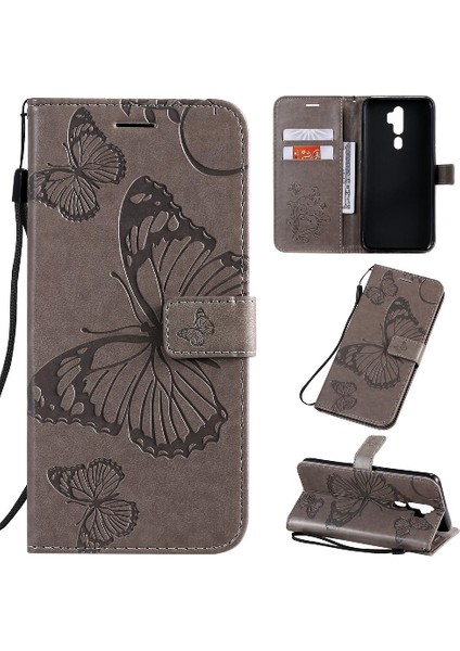 Oppo A9 Darbeye Kapak Pu Deri Kart ile Flip Case (Yurt Dışından)