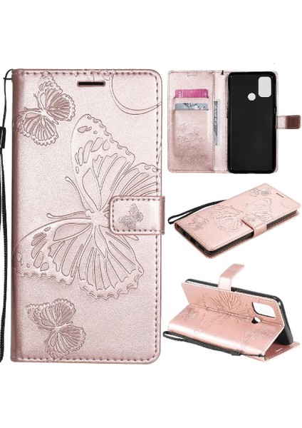 Oppo A53 Flip Kickstand Darbeye Kapak Için Flip Case (Yurt Dışından)