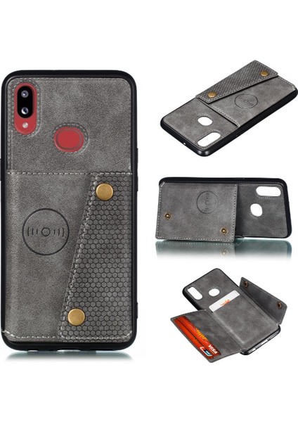 Samsung Galaxy A10S/M01S Kart Tutucu Kickstand Cüzdan Kılıf Için Cüzdan Kılıf (Yurt Dışından)