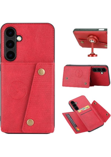 Samsung Galaxy S23 Fe Cüzdan Durumda Kickstand Kart Tutucu Için Cüzdan Durumda (Yurt Dışından)