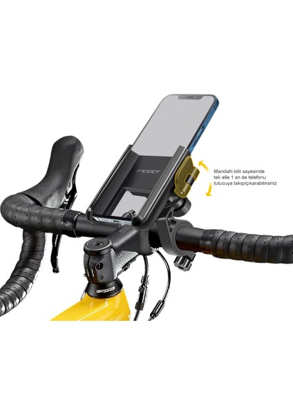 Klemmp Qr Mandallı Tek Elle Kullanım Telefon Tutucu fiyatları