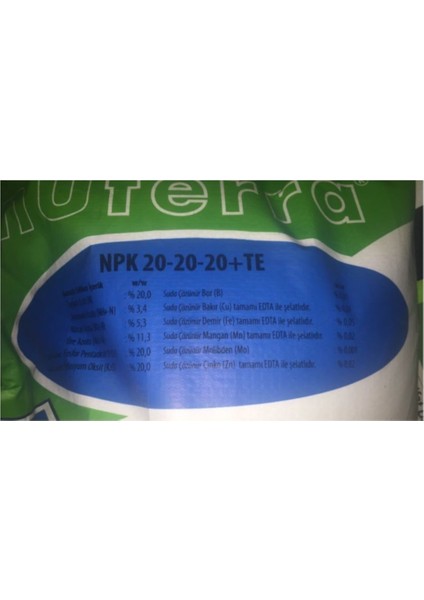 Doktor Tarsa Npk 20-20-20+Te 1 kg fiyatları