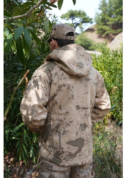 6 Cepli Jandarma Kamuflaj Softshell Mont, Kapüşonlu Taktik Mont, Koruma Kıyafeti fiyatları