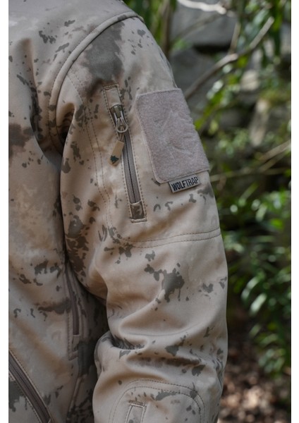 6 Cepli Jandarma Kamuflaj Softshell Mont, Kapüşonlu Taktik Mont, Koruma Kıyafeti fırsatları