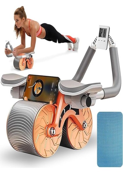 Fitness Aleti Spor Karın Kası Aleti Vücut Fitness Güçlendirme,sağlam Otomatik Geri Tepme
