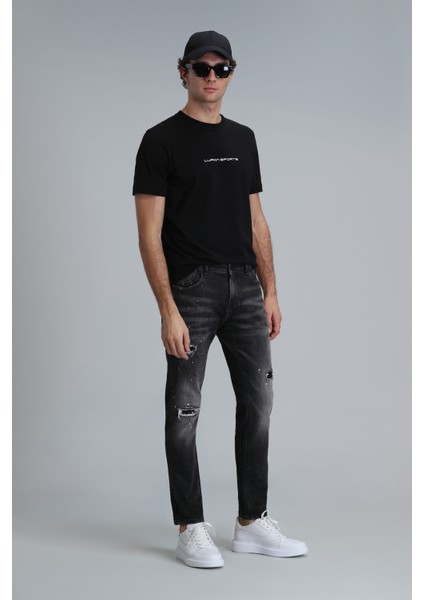 Lotus Smart Jean Erkek Pantolon Slim Fit Siyah