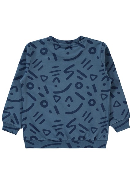 Erkek Çocuk Sweatshirt 2-5 Yaş Indigo