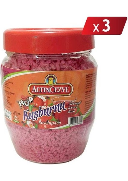 granül Kuşburnu Aromalı Içecek Tozu 300 gr - 3lü Paket