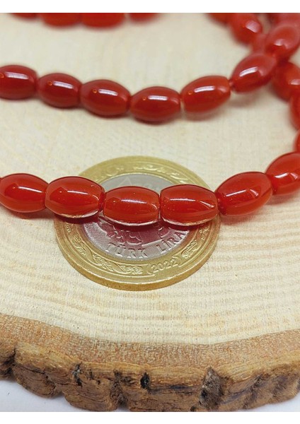 Akik Taşı Arpa Kesim Dizi 6*8.5mm (49974) fiyatları