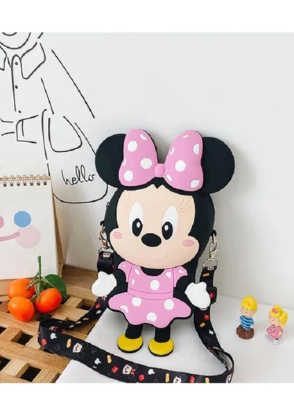 Minnie Mouse Silikon Kız Çocuk Çanta