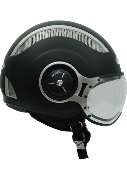 ZS-218A Matt Black Açık Kask