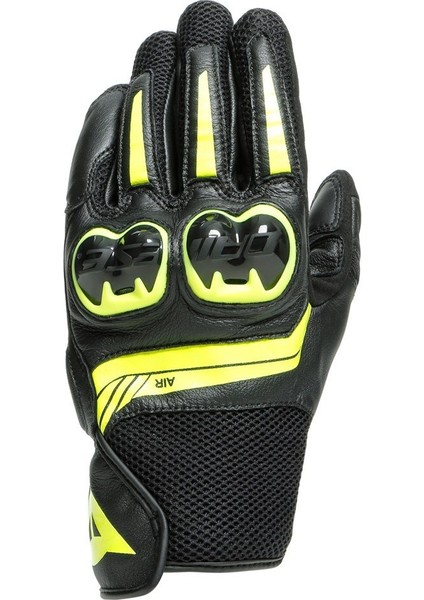 Mig 3 Unisex Gloves Black Fluo Yellow Deri Eldiven