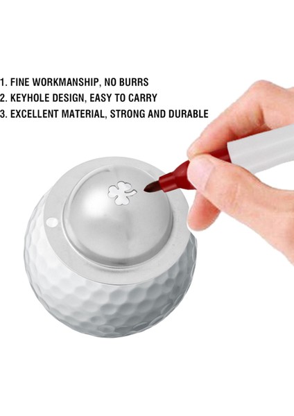 Golf Şablonu Konumlandırma Çelik Işaretleme Yaprağı (Yurt Dışından)