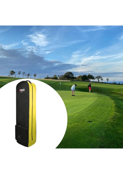 Golf Çantası Kapakları Tekerlekli Nakliye Sarı ile Şak Taraflı Kılıf (Yurt Dışından) modelleri