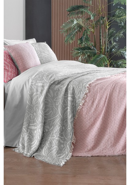 Zepia Gri Tek Kişilik Pamuk Yatak Örtüsü modelleri