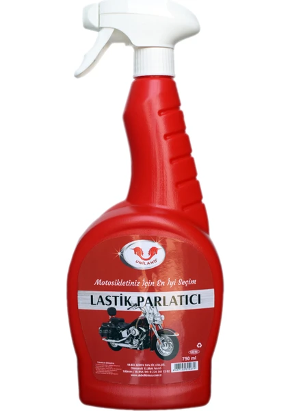 Motosiklet Lastik Parlatıcı 750 ML + Temizleme Süngeri