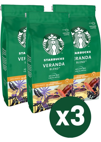 Veranda Blend Öğütülmüş Kahve 3X200 gr