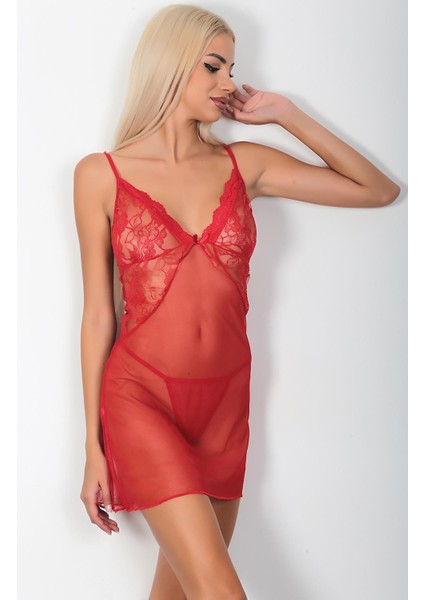 2'li Dantel Detaylı Gecelik Takım modelleri